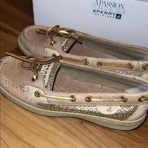 Sperry Women's Gold and Tan Loafers